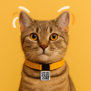 Female Cat + QR